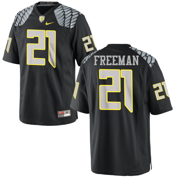 Men #21 Royce Freeman Oregon Ducks College Football Jerseys-Black - Click Image to Close